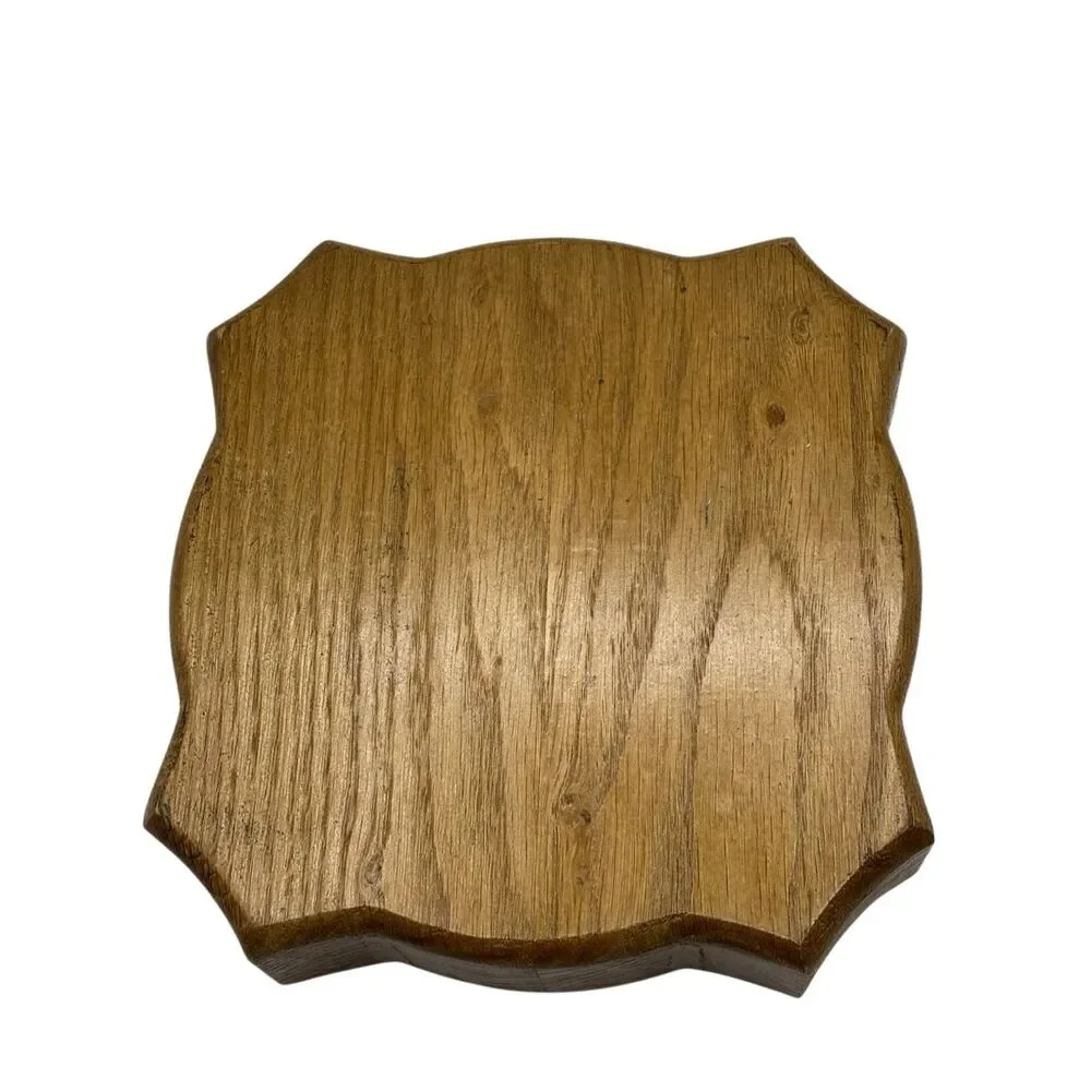 Vintage Mid Century‎ Modern Solid Wood Ashtray Carved Cigarette Cigar Holder